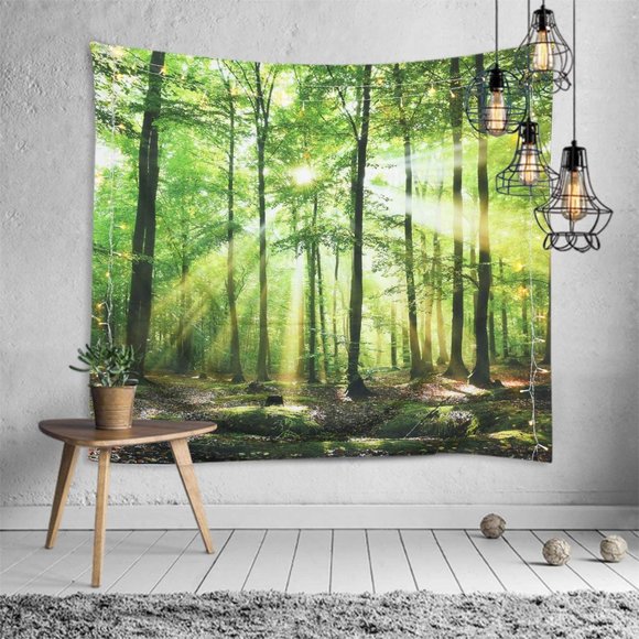 NEW Wall Hanging Tapestries Landscape Trees Forest - Picture 5 of 5